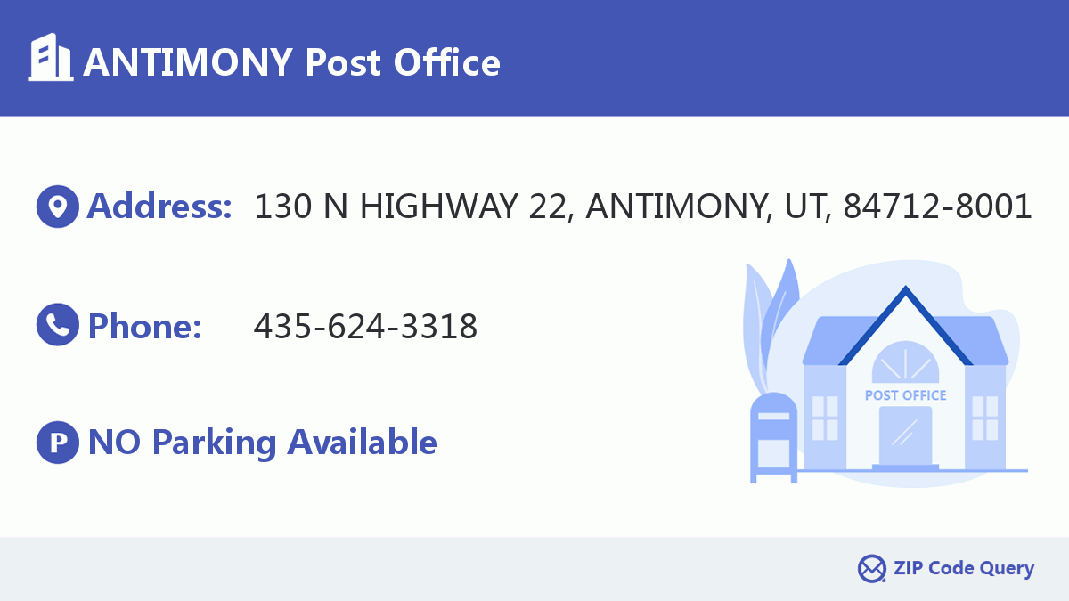 Post Office:ANTIMONY