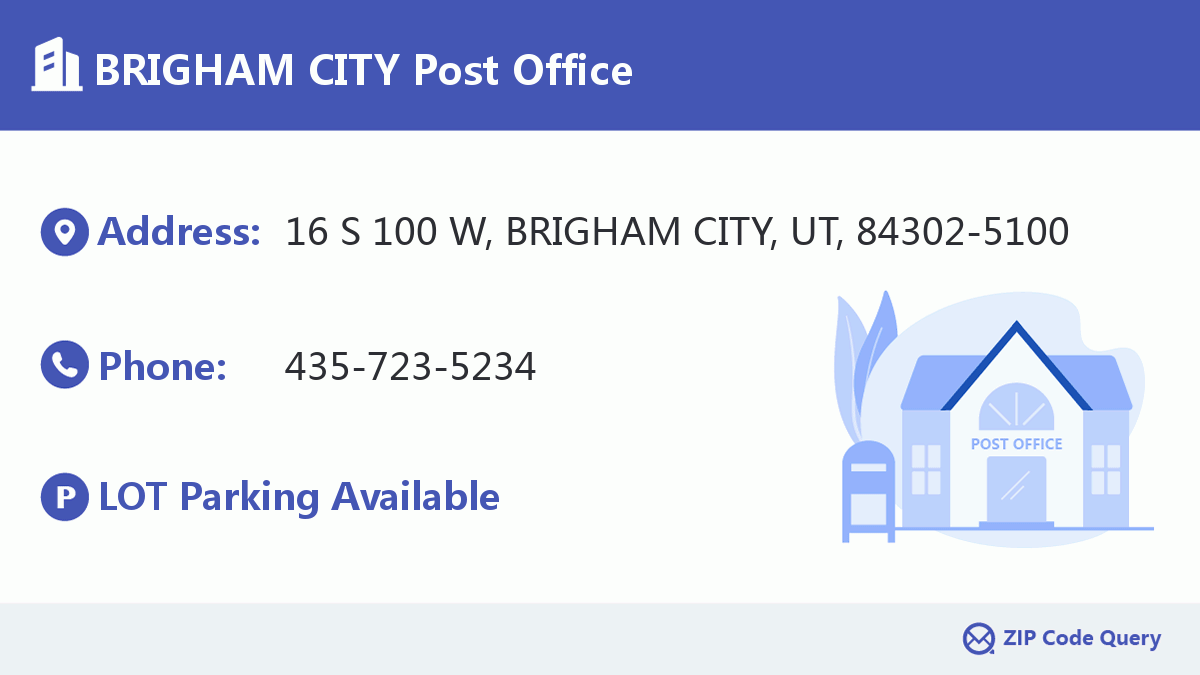 Post Office:BRIGHAM CITY