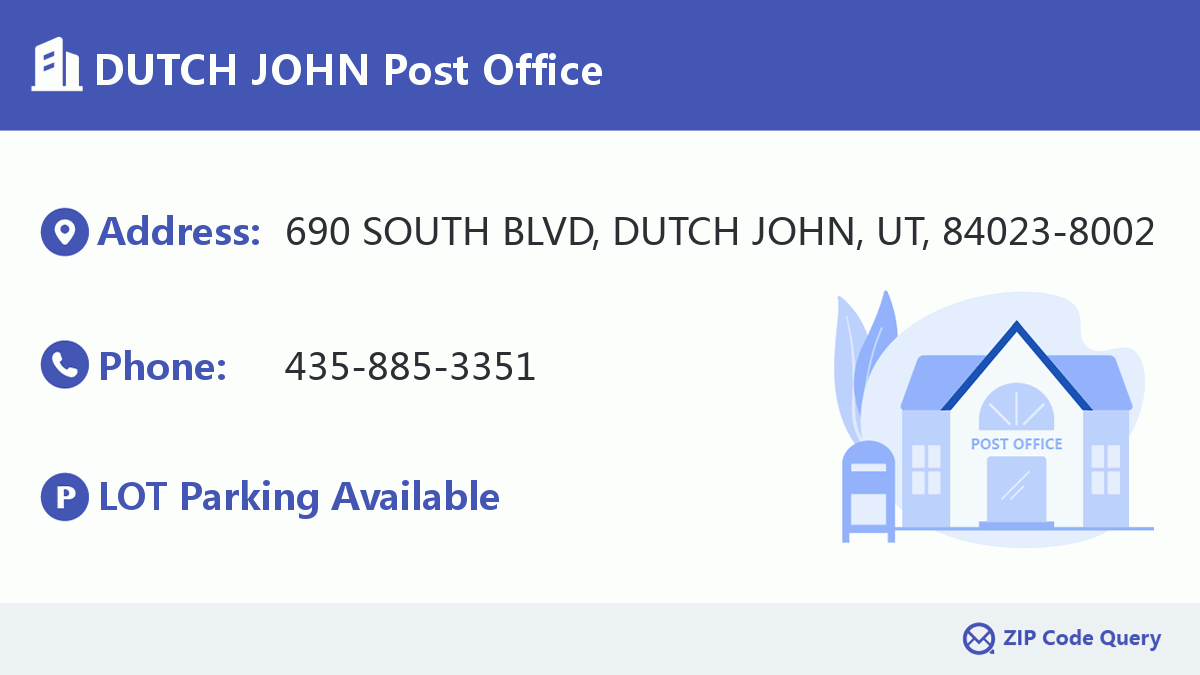 Post Office:DUTCH JOHN