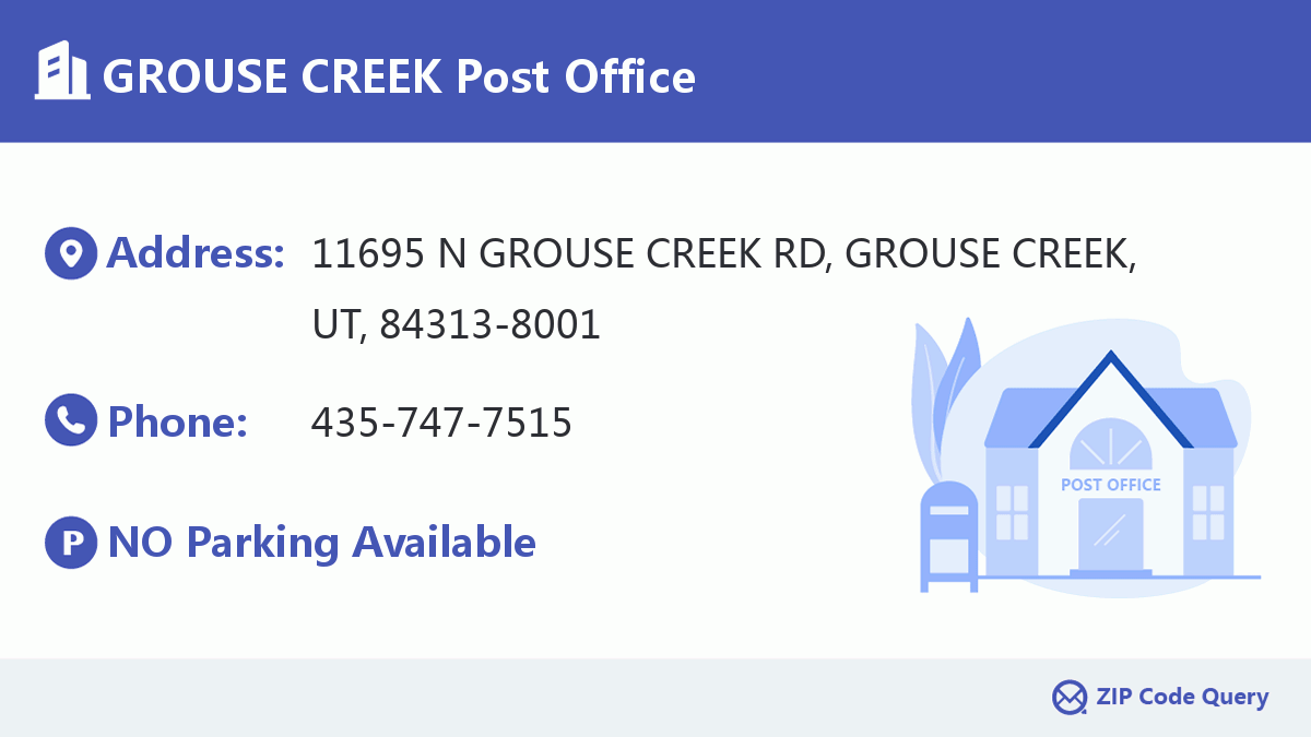 Post Office:GROUSE CREEK