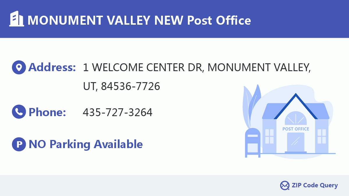Post Office:MONUMENT VALLEY NEW