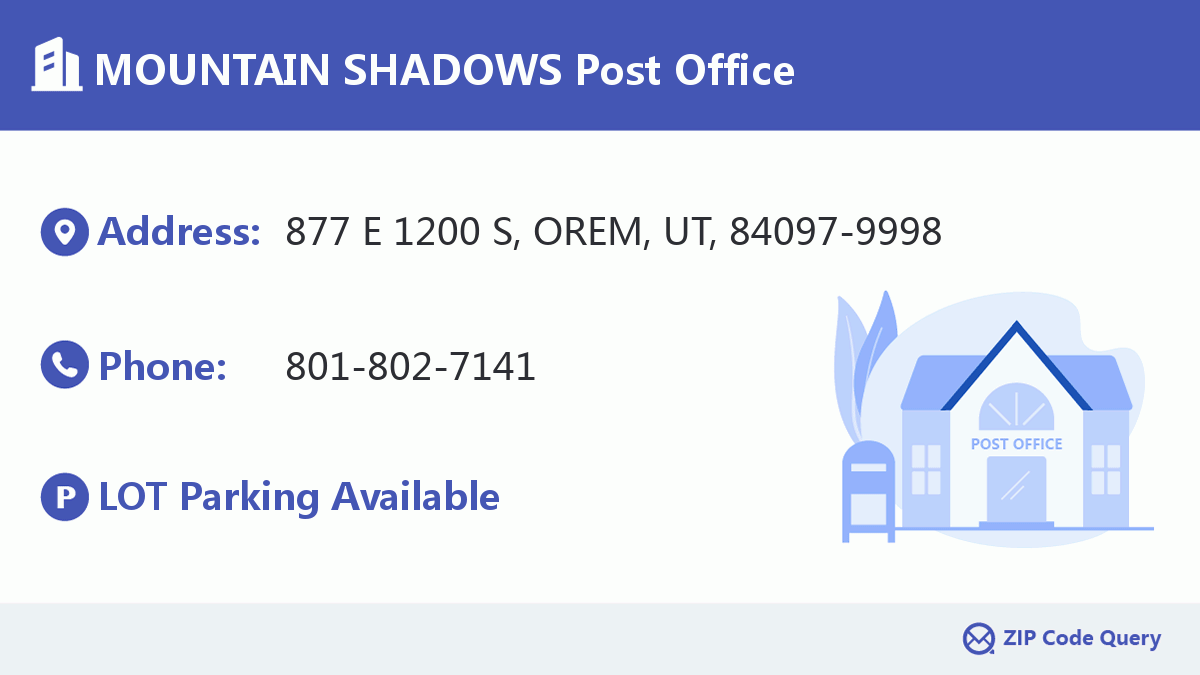 Post Office:MOUNTAIN SHADOWS
