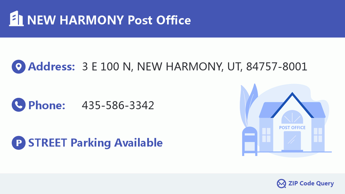 Post Office:NEW HARMONY