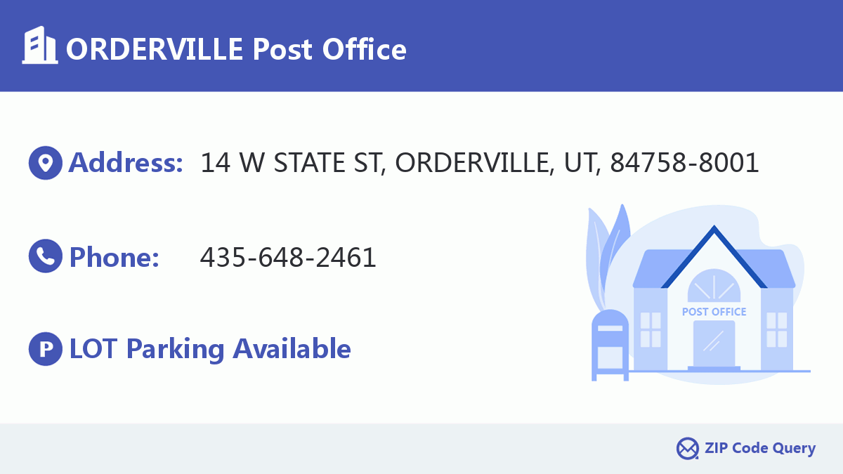 Post Office:ORDERVILLE