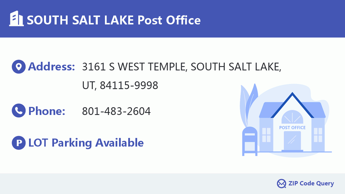 Post Office:SOUTH SALT LAKE