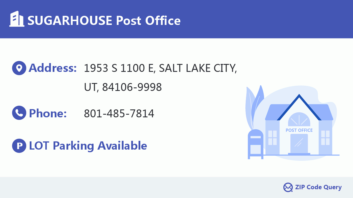 Post Office:SUGARHOUSE