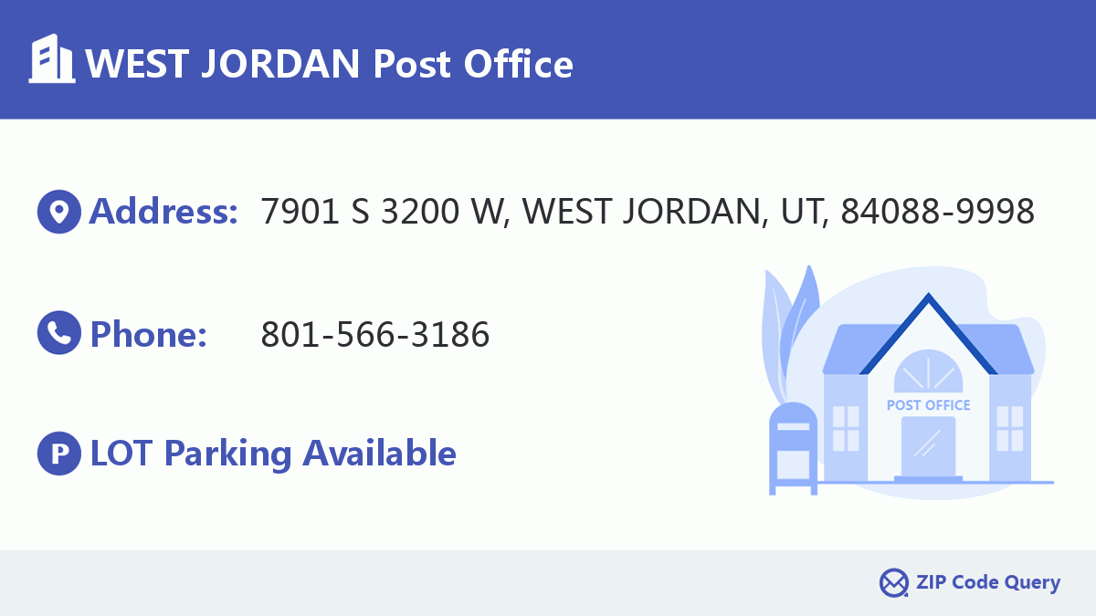 Post Office:WEST JORDAN